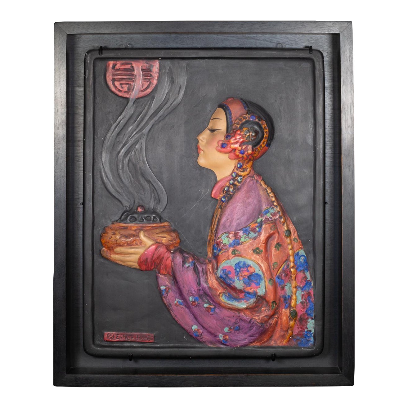 The Invocation: Esther Hunt Chalkware Art c.1920-1930 | Chairish