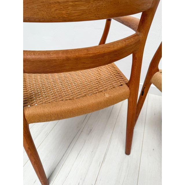 1960s Vintage Danish Teak Dining Armchairs Model 67 by Niels Otto Møller from J.L. Møllers, 1960s For Sale - Image 5 of 12