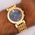 Harry Winston Harry Winston Premier Chronograph 18k Yellow Gold Navy Dial Mens Luxury Watch For Sale - Image 4 of 13