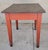 Farmhouse, primitive tavern / work / pub table with barn red painted base. Featuring a very nice patina, areas of wear...