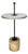 Italian Modern Round Side Table in Metal, Formica and Travertine, 1980s For Sale
