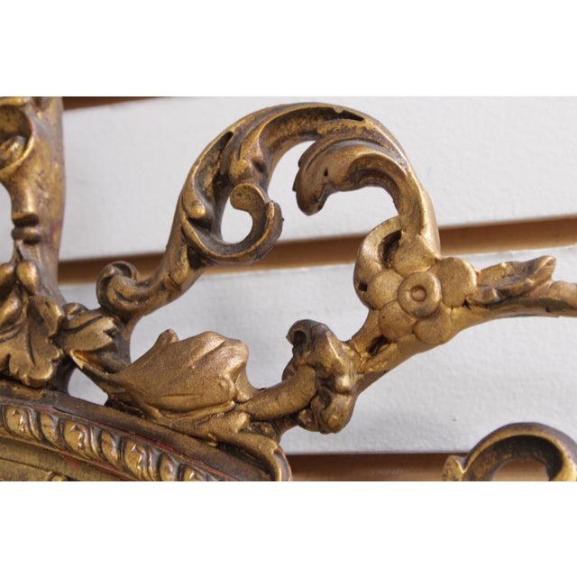 Vintage 1930s Louis XVI Style Parcel Gilt Mirror For Sale - Image 14 of 16