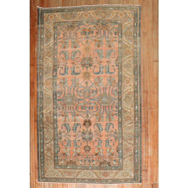 Antique Zabihi Collection Persian Bibikabad Rug - 4'2" x 6'9" For Sale - Image 10 of 11