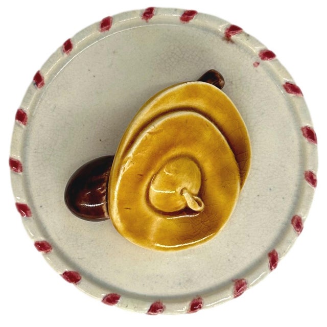 A Sarreguemines Majolica Smoking Stand, Drunk Street Musician and Dog, Ca. 1880 For Sale - Image 10 of 12