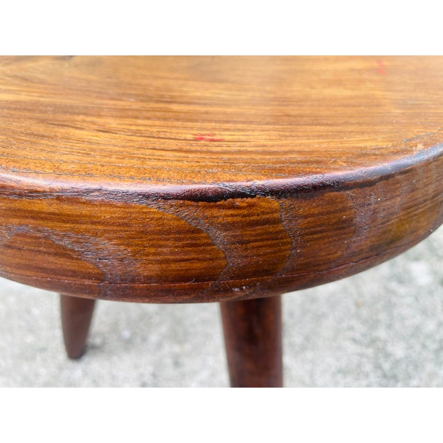 Vintage High Ash Berger Stool attributed to Charlotte Perriand, 1950s For Sale - Image 12 of 18
