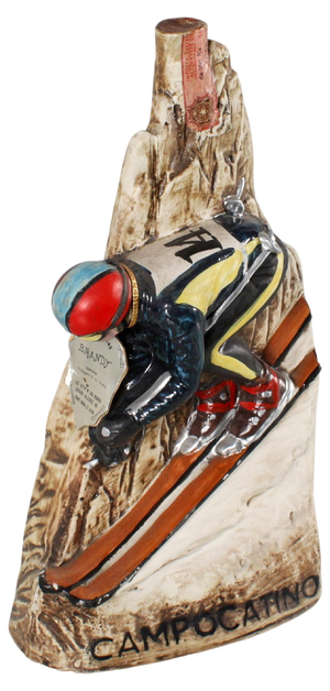 Italian Hand-Crafted and Painted Ceramic Brandy Distillery Sculpture, 1950s