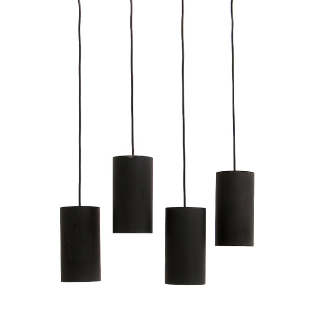 Model NT 48 Hanging Lamps by Argenta for Philips, 1960s, Set of 4 For Sale