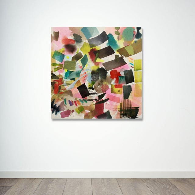 "Testing 1,2,3" Original Contemporary Abstract Painting by Mel Rea For Sale In Cleveland - Image 6 of 6