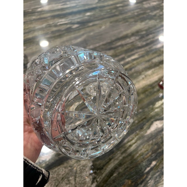 Traditional Hand Cut Lead Crystal Bowl by Imperlux - Made in West Germany For Sale - Image 3 of 4