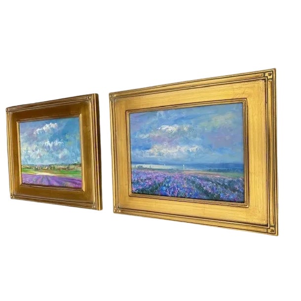 French Provincial Landscapes, Framed in Gilded Elegance Prepare to be transported. These sublime oil on board Nino Pippa...