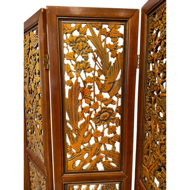 1920s Vintage Wood Bird Screen For Sale - Image 5 of 7