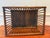 Large Antique Oak Slat Market Basket | Primitive General Store Produce Display Crate | Mission Style Farmhouse Storage For Sale - Image 9 of 17