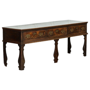 English Oak Dresser Base, 1790