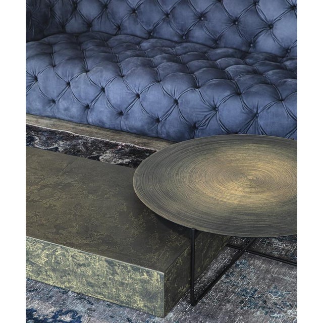 Contemporary Concentric Gold Isola 600 Coffee Table by Disain1971 For Sale - Image 3 of 12