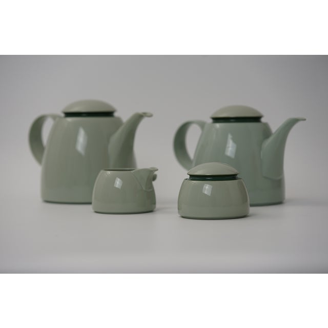 Shape 680 Selecta Decor S-117 in Celadon Green Tea Service by Ernst August Sundermann for Fürstenberg, 1970s, Set of 45 For Sale - Image 10 of 18
