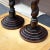 Wood Antique Architectural Barley Twist 27" Tall Candle Stands or Pedestals - a Pair For Sale - Image 7 of 10