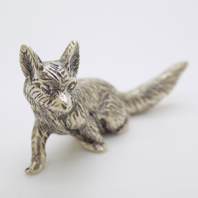 Metal Vintage Italian Handmade Genuine Silver Rare Lizard Life Size Figurine Sculpture For Sale - Image 7 of 10