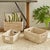 Kenneth Ludwig Chicago Rivergrass Rectangular Storage Baskets, Set Of 3 For Sale - Image 4 of 6