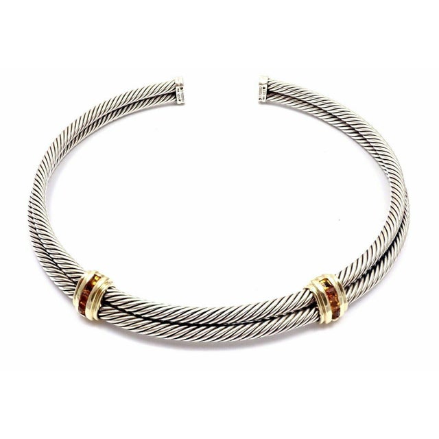 About This Piece: Metal: 14k Yellow Gold & Sterling Silver Measurements: Length: 16" Width: 14mm Weight: 90.5 grams...