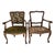 Chinoiserie 19th C. French Louis XV Elmwood Cabriolet Miniature Armchairs - A Pair For Sale - Image 3 of 8