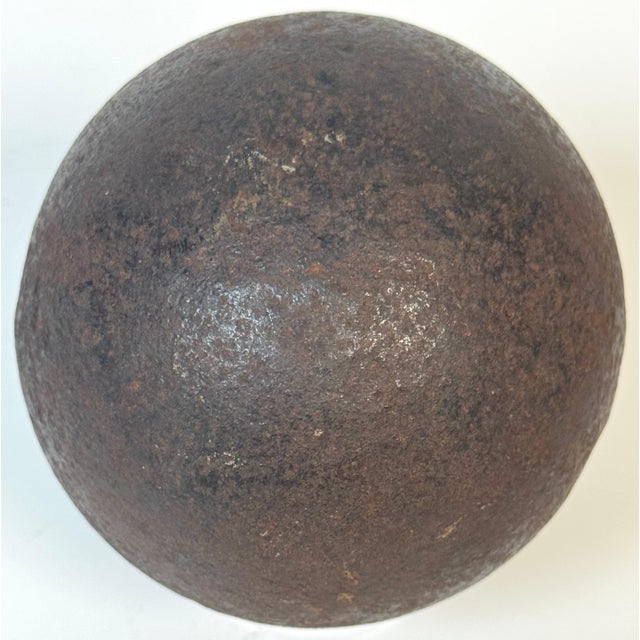 Pair Confederate Civil War Cast Iron Cannonballs with Century Ormolu Mounts For Sale - Image 14 of 18