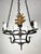 Six Light Spanish Wrought Iron Chandelier For Sale - Image 4 of 11
