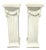 Antique Neoclassical Column Pillar Pedestals, Grecian Roman Style, Pair For Sale