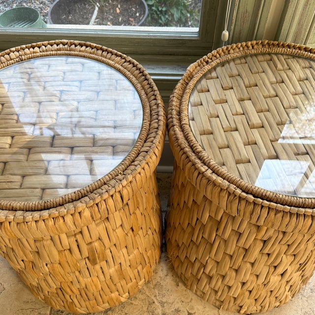 2020s Pair of Serena & Lily Cape Side Tables For Sale - Image 5 of 7