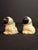 White Pair Antique Hubley Cast Iron Puppo Dog Figurine Paperweights Bee on Hip Grace Drayton For Sale - Image 8 of 15