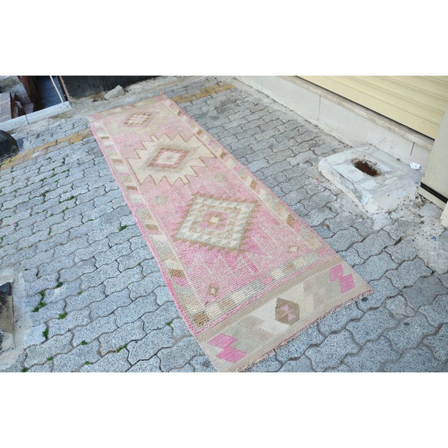 Vintage Tribal Hand-knotted Runner For Sale - Image 6 of 11