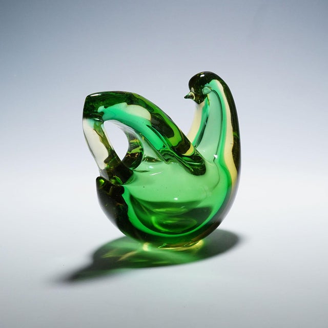 Flavio Poli Sommerso Glass Bird Sculpture, Flavio Poli for Seguso Murano 1953 For Sale - Image 4 of 10