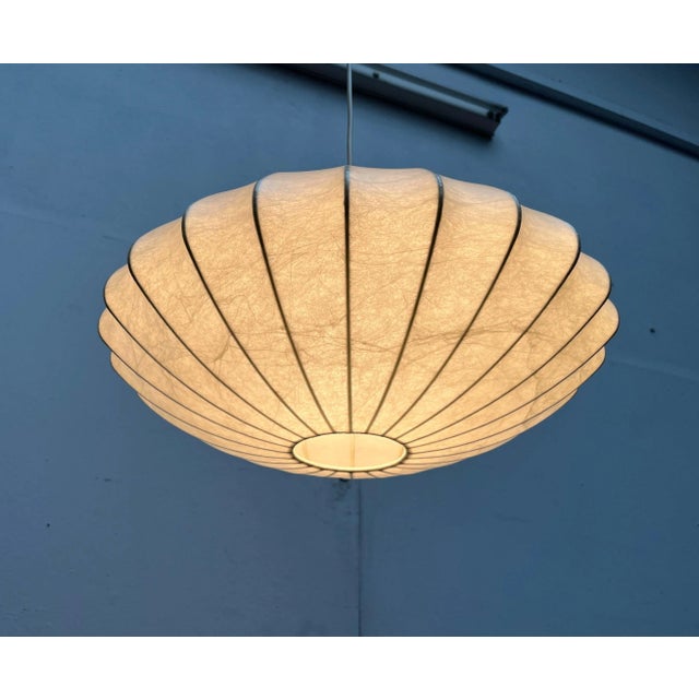 Mid-Century Modern Cocoon Pendant Lamp by Friedel Wauer for Goldkant Leuchten, Germany, 1960s For Sale - Image 16 of 18