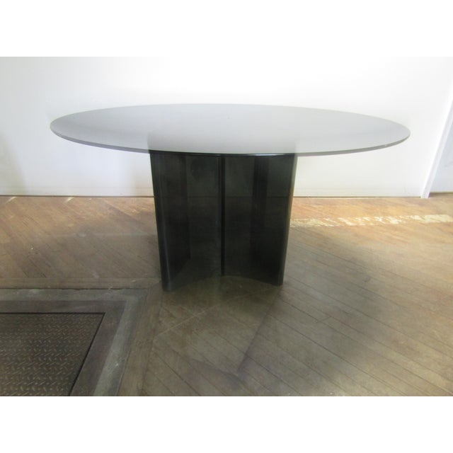 Alexander Begge 1970's Chromcraft Casala Casalino Alexander Begge Smoked Acrylic Space Age Table and Four Chairs For Sale - Image 4 of 16