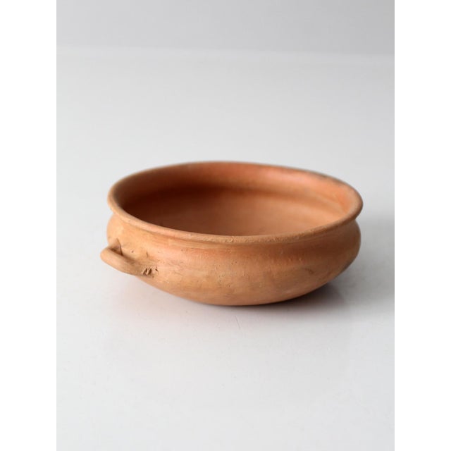 Terra Cotta Antique Terra Cotta Bowl With Loop Handles For Sale - Image 8 of 10