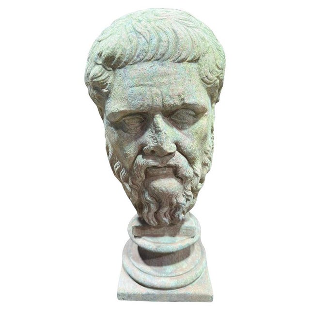 Ceramic Head of Plato in Terracotta from the Munich Glyptothek, 20th Century For Sale - Image 7 of 7