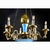 Turquoise and Gilt Chandelier from Lucca, 19th Century For Sale - Image 10 of 11