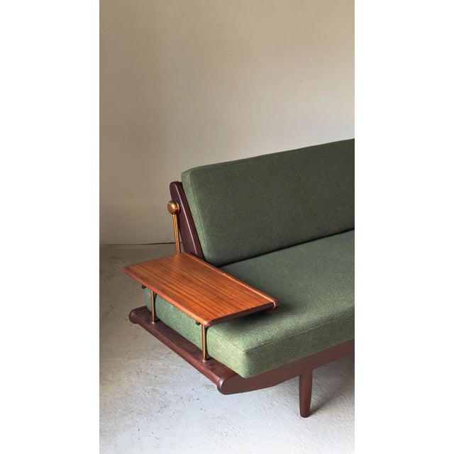 Wentworth Sofa in Green Maine Line Flax Camira Fabrics by Toothill, 1960s For Sale - Image 11 of 14