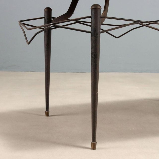 Vintage Teak and Lacquered Metal Coffee Table, 1960s For Sale - Image 4 of 8