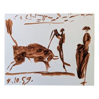 Pablo Picasso, Bullfight / Matador on Horse from Edition of Toros Y Toreros, 1962, Lithograph For Sale
