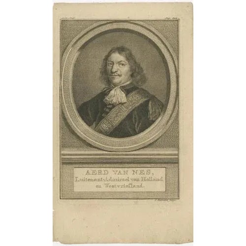 Dutch Naval Portraits, 1700s, Paper, Set of 3 For Sale - Image 4 of 10