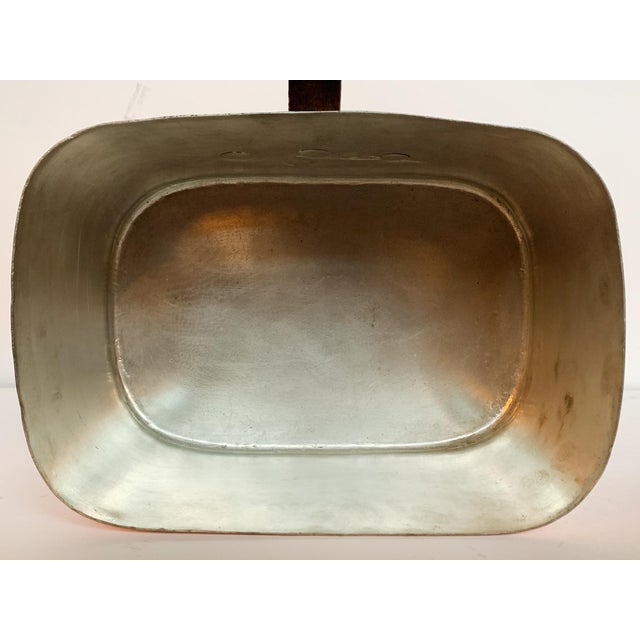 Late 20th Century Vintage Rectangular French Copper Pot # 1 For Sale - Image 5 of 11