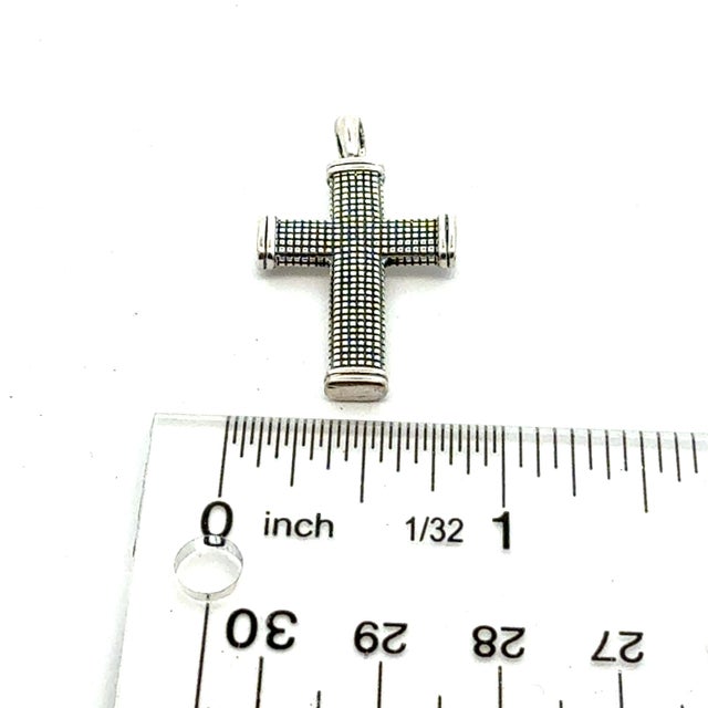 1990s 1990s David Yurman Cross Sterling Silver Estate For Sale - Image 5 of 6