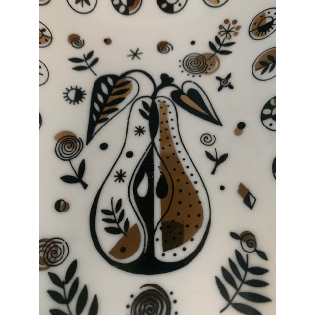 Mid-Century Modern Vintage Georges Briard Forbidden Fruit Serving Dish For Sale - Image 3 of 7
