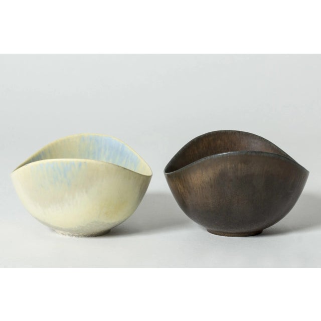 Rörstrand Stoneware Bowls by Gunnar Nylund for Rörstrand, Set of 2 For Sale - Image 4 of 9