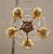 Vintage Maison Jansen Gilt Brass and Crystal Chandelier For Sale - Image 12 of 13