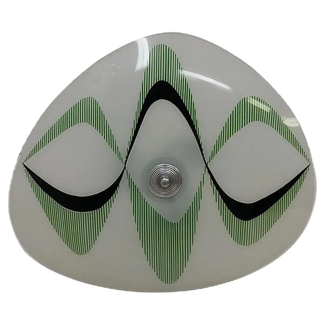 Mid-Century Glass Pendant from Napako, 1960s For Sale