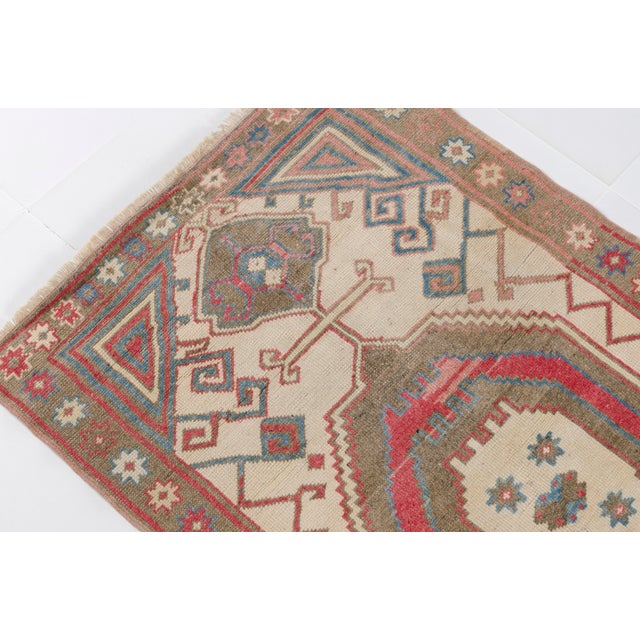 1960s Eclectic Living Room or Kitchen Rug For Sale - Image 4 of 10