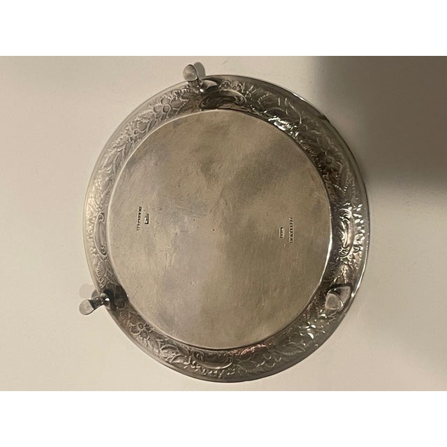 Sterling Silver A. E. Wagner Repousse Salver, 19th Century For Sale - Image 9 of 9