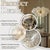 Contemporary Aloadecor 27'' Modern Glam Cluster Chandelier 6 Lights Pendant With Hand Blown Textured Glass Globes and Chrome Finish For Sale - Image 3 of 8