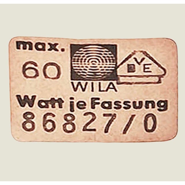 Brown Midcentury Modern German Glass Flush Mounts by Wila Leuchten, 1970s, Set of 2 For Sale - Image 8 of 15